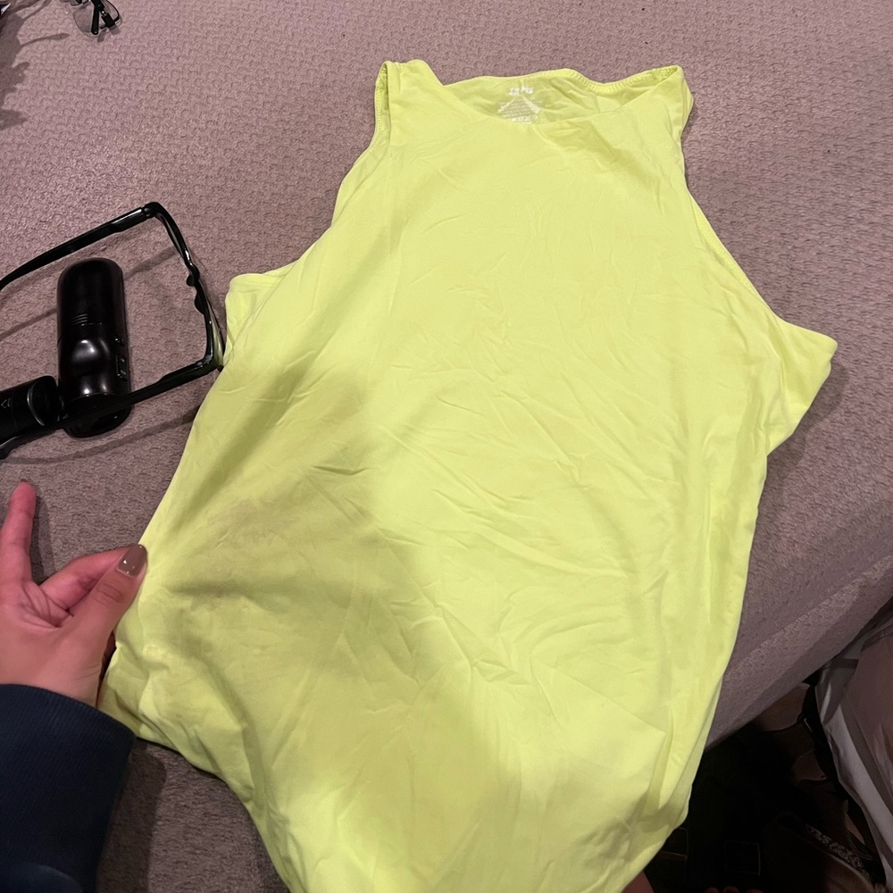 SKIMS Neon Yellow body suit